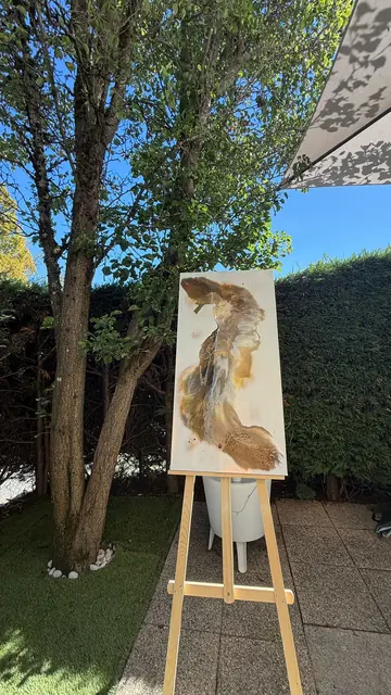 Tableau en résine fluide, 100 x 50 cm, vue 3