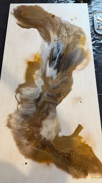 Tableau en résine fluide, 100 x 50 cm, vue 5